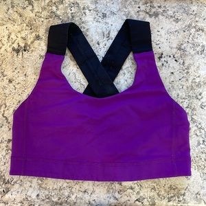 Bright purple sports bra extra-small. Lululemon.